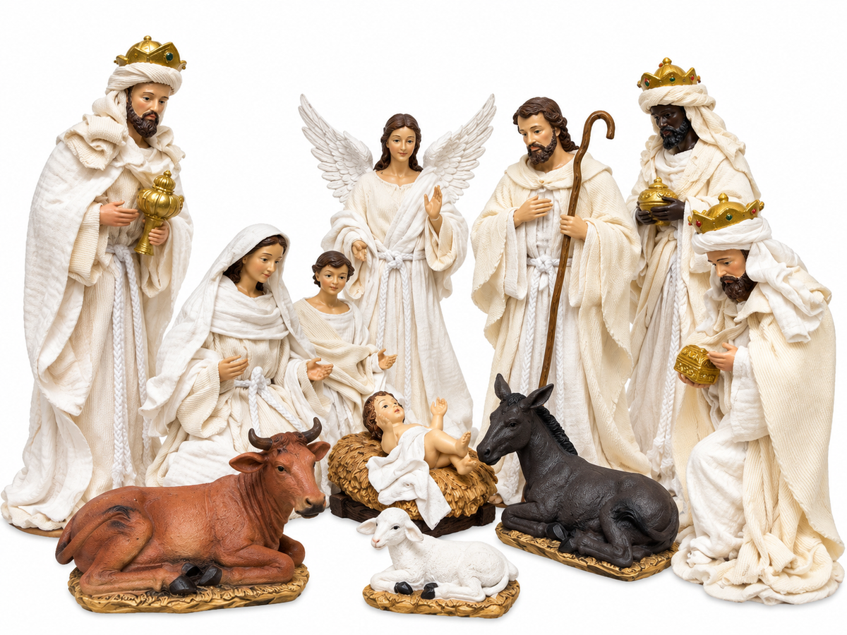 Ivory & Gold Nativity Collection