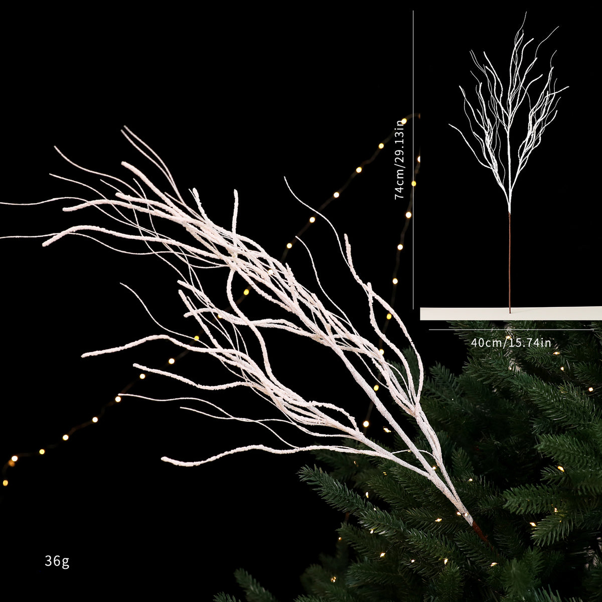 White Frosted Twig Pick