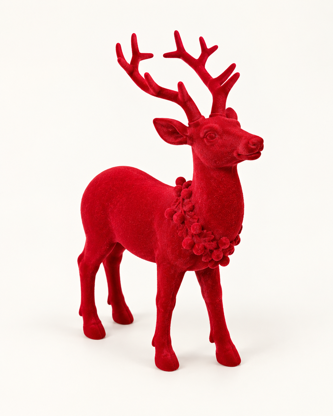 Red Flocked Reindeer
