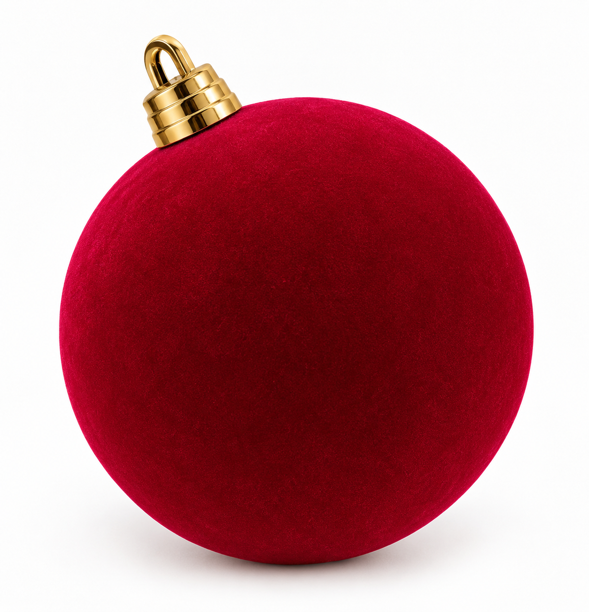 Oversized Red Velvet Bauble