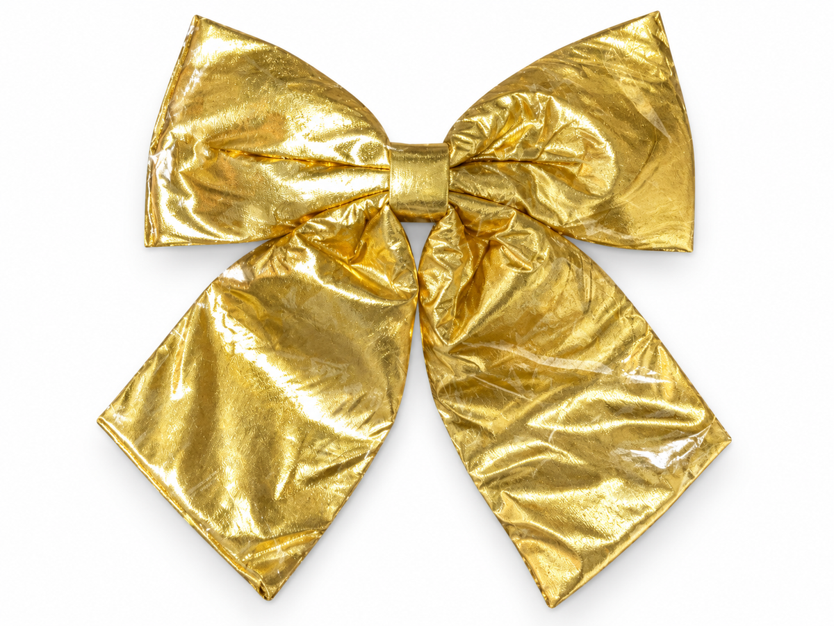 Metallic Gold Bow Ornament