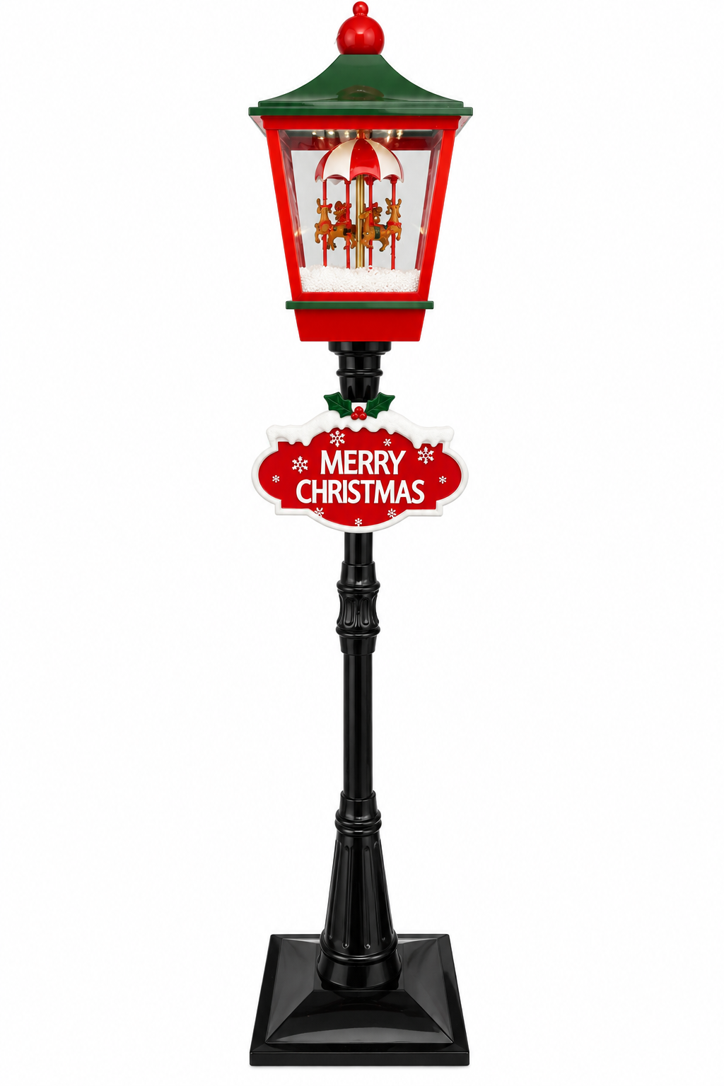 Christmas Carousel Lamppost