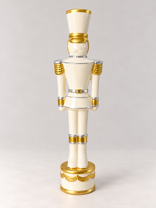 Ivory & Mettalics Nutcracker