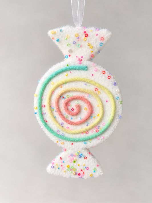 Pastel Swirl Candy Ornament