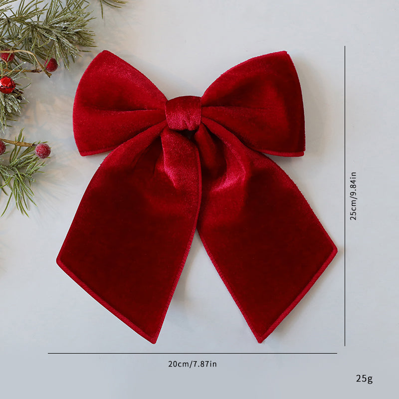 Velvet Burgundy Bow