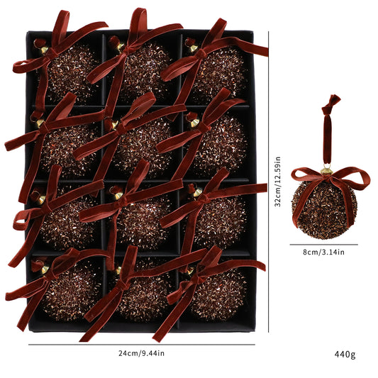 Set of 12 Coffee Bauble