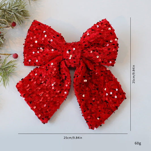 Sequin Red Bow