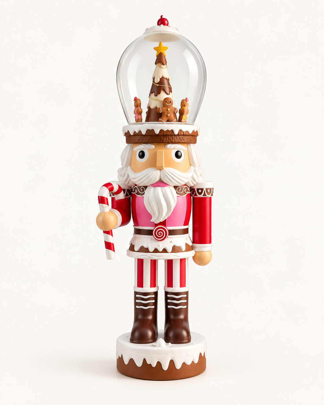 Gingerbread Snow Globe Nutcracker