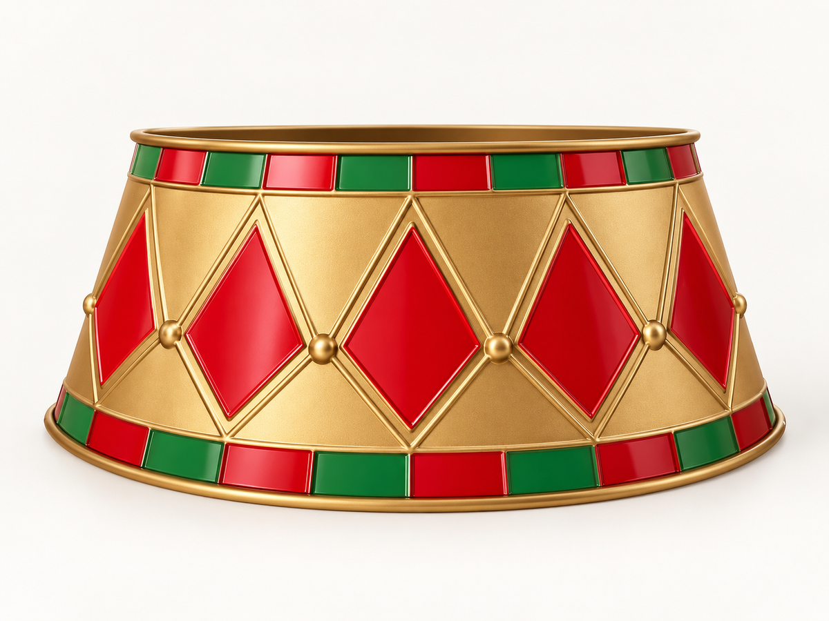 Classic Christmas Drum Tree Collar