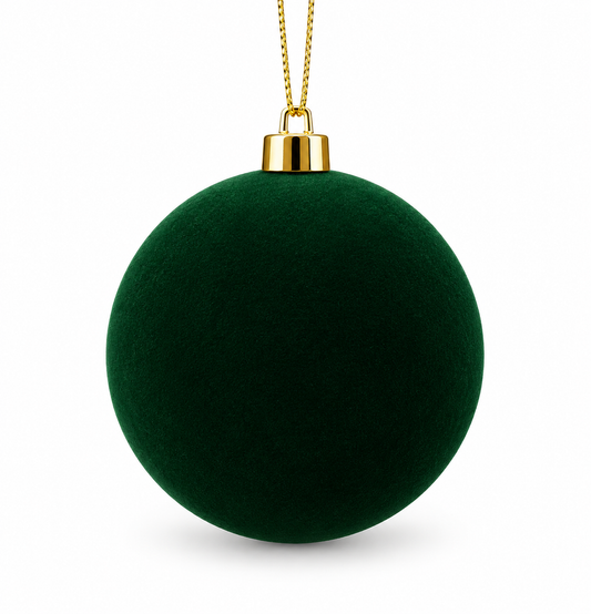 Green Velvet Baubles
