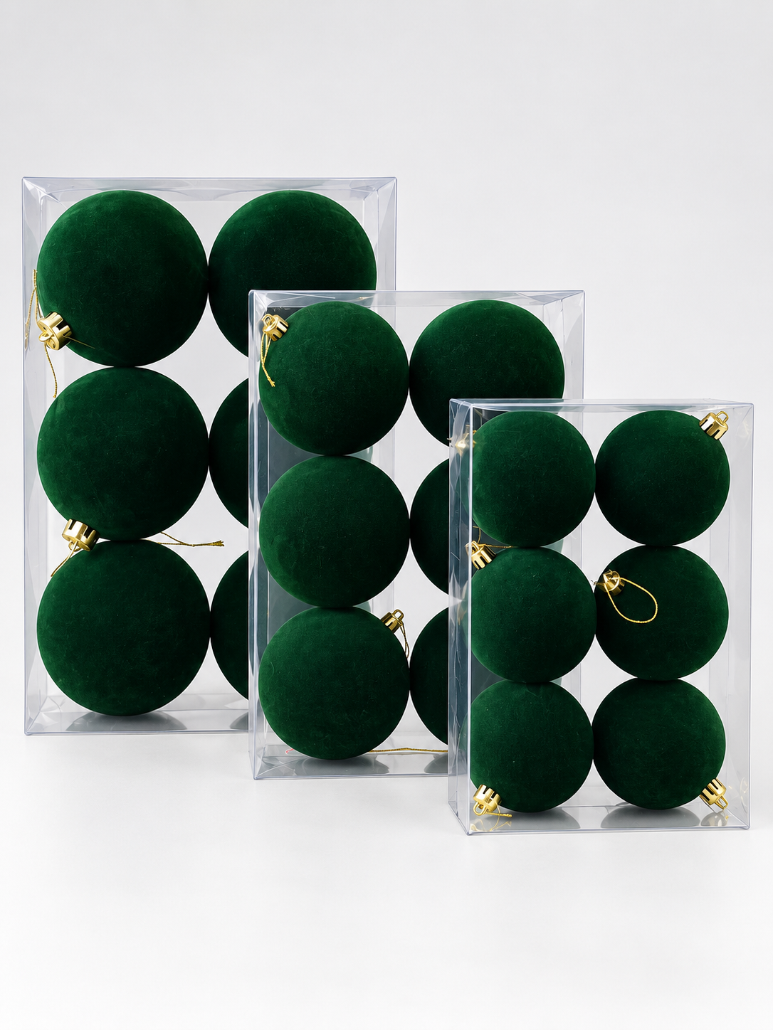 Green Velvet Baubles