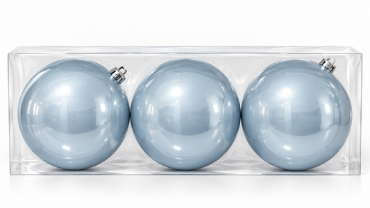 Oversized Pastel Blue Bauble - Set of 3