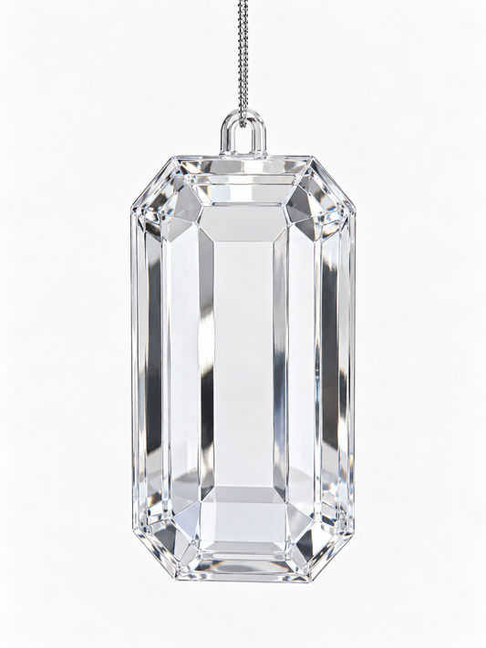 Emerald Cut Diamond Ornament